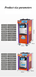 Équipement de collation à vente chaude Machine à crème glacée à 3 saveurs/Petite machine à crème glacée molle automatique commerciale pour la vente commerciale - Product Image 6