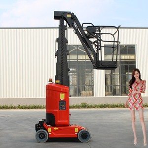 Portable <b>Vertical</b> Hydraulic Ladder Aluminum Alloy Single Double <b>Mast</b> Electric Man <b>Lift</b> <b>Mast</b> <b>Lift</b> Small <b>Lift</b> - Product Image 1