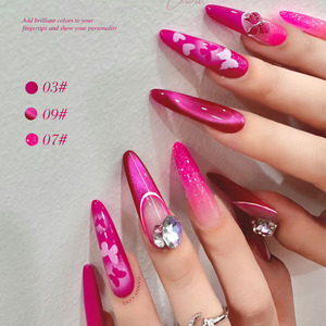 Ensemble de vernis à ongles en gel UV Rose, 9 couleurs avec panneau d'affichage pour les fournitures de salon de manucure professionnel - Product Image 4