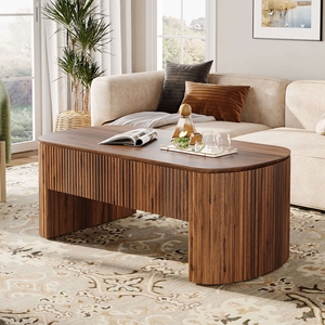 Wooden <b>Coffee</b> <b>Table</b> with Hidden Drawers Durable and Waterproof Minimalist Design for Living Room and Home Office - Product Image 3