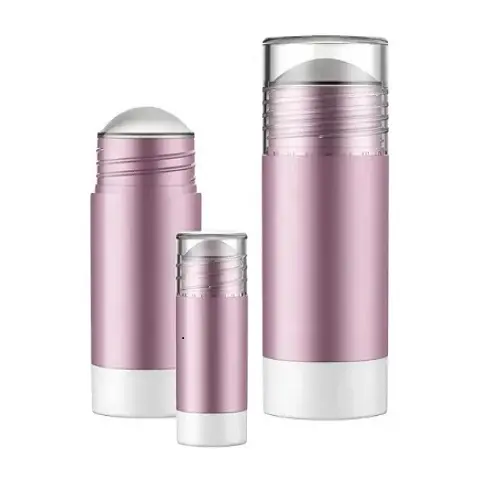 Contenedores de barra de tubo desodorante Tubo de bálsamo labial de forma redonda 30ml como crema de plástico transparente Botella de perfume de cuerpo femenino diario 50PCs
