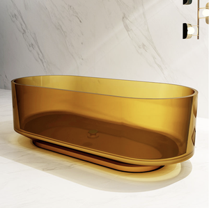 Longue taille/<span class=keywords><strong>couleur</strong></span> baignoires bleues de lac personnalisées matériau en résine transparente <span class=keywords><strong>baignoire</strong></span> transparente de trempage autoportante durable - Product Image 2