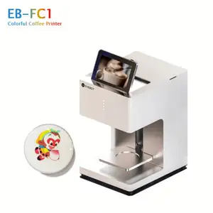 EVEBOT yeni EB-FC1 CE yenilebilir gıda yazıcı tam renkli impresora Selfie kahve yazıcı makinesi CE yenilebilir mürekkep, Cappuccino Latte