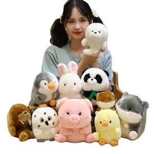 Wholesale 13/20/25cm Panda Hamster Cat Mouse Custom Plush Toy Panda Doll Plushie Stuffed Animal Toy