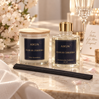 AIKUN Fabricant – Coffret Cadeau Personnalisé avec Étiquette Privée, Options de Parfums Multiples, Diffuseur à Bâtonnets Longue Durée
