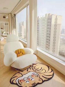 Comfy tàu lượn ghế cho vườn ươm cao tựa lưng giọng cánh tay ghế cho người lớn trắng cừu len lười biếng Cậu bé bên Rocking ghế - Product Image 5