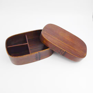 Bois boîte à <span class=keywords><strong>bento</strong></span> pour enfants Conteneur alimentaire à <span class=keywords><strong>3</strong></span> <span class=keywords><strong>compartiments</strong></span> logo personnalisé - Product Image 3