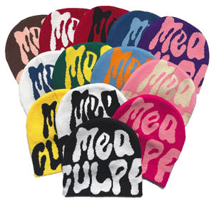 للبيع بالجملة قبعة شتوية محبوكة مخصصة للنساء قبعة جمجمة قبعة صغيرة دافئة بنمط مطبوع للسفر والصيد والأنشطة الخارجية - Product Image 1