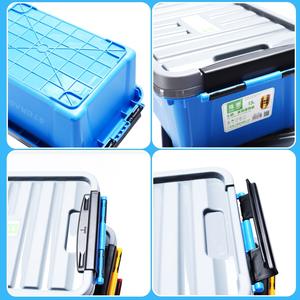 Waterdichte PP kunststof opbergcontainer met handvat - stevige doos 55L inhoud, spuitgegoten voor garage/kast organisatie - Product Image 5