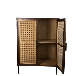 ตู้เก็บของหวายสไตล์เรโทรสำหรับห้องนั่งเล่น  แบบประกอบเอง (KD) - Product Image 3