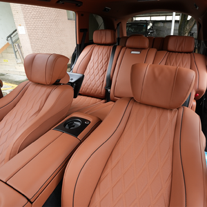 Fundas de Asiento de Cuero Completas para GLE400e (2020-2025) - Edición de Lujo Marrón para Todas las Estaciones - Product Image 3