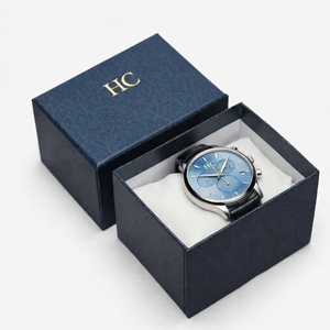 Wholesale Watch <b>Box</b> Lid and Base Two Piece Rigid Cardboard <b>Box</b> for Wristwatch Custom Logo Bulk Watch Packaging Supplier - Product Image 6