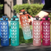 Bouteille d'eau Kecolove 2025 de 32 oz, anti-fuite, avec couvercle à clapet, pour étudiants, dégradé de couleurs, qualité alimentaire, pour activités sportives et voyages en extérieur, vente en gros