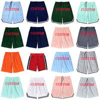 Manufacturer Wholesale Custom Men Double Layer Mesh Shorts Sublimated Reversible Basketball Shorts