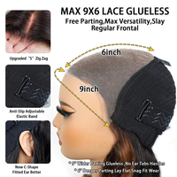 Xuchang fournisseur de perruque 9x6 sans colle hd dentelle perruque porter et aller sans colle cheveux humains précoupés alibaba perruques pour les femmes noires