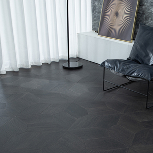 Suelo de parquet de madera dura multicapa de nogal con textura de sierra silenciosa, estilo moderno de mediados de siglo, grado ABCD, 20mm 16mm 15mm, con sistema T&G, para hospitales, conforme a RoHS - Product Image 2