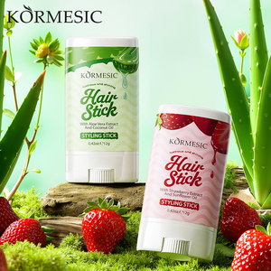 KORMESIC Marca Privada 12g Barra de Cera de Aloe Vera con Fresa para el Cabello, Crema Estilizadora en Barra de Fijación Fuerte para Cabello Rizado y con Volumen - Product Image 1