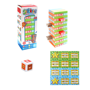 Đồ Chơi Giáo Dục Cầu Vồng Đa-Màu Nhựa Hình Chữ Nhật Cân Bằng Khối Montessori Xếp Chồng Khối Tháp Trò Chơi Cho Trẻ Em - Product Image 6