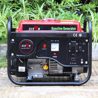 BISON(CHINA) 1kW 1,2kW Mini Tragbarer Benzin-Generator mit Autostart und Seilzugstarter, 50Hz 60Hz 220V AC, Notstromversorgung für Zuhause, Camping, Leichtgewicht