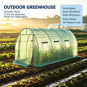 Invernadero Vertical con Ganchos Internos para Colgar, Diseño <span class=keywords><strong>de</strong></span> Pasillo para Plantas en Maceta, Hierbas y Vegetales Trepadores - Product Image 1