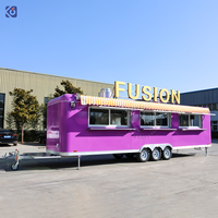 Mobiele foodtrailer volgens Amerikaanse normen met complete keuken, op maat gemaakte concessie catering verkoopwagen, ijsjes, BBQ foodtruck