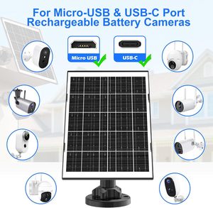 ALECTER APH-P94 17W High <b>Solar</b> Conversion Rate Mono Crystalline Silicon <b>Solar</b> Security <b>Camera</b> CE USB Power Supply Black APH-P94 - Product Image 6