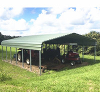 Abri de voiture 18x30 avec abri utilitaire