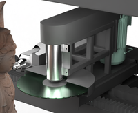 Machine de gravure sur pierre verticale à 4 axes pour statues de Bouddha, grande machine de sculpture sur pierre CNC 3D rotative