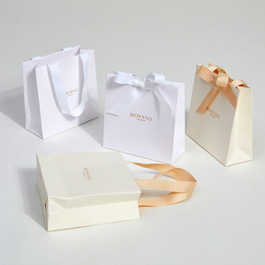 Boyang — sac en papier Kraft personnalisé, sac cadeau de luxe, emballage de bijoux, - Product Image 6