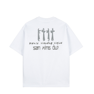 Tkan 86เสื้อยืดผู้ชายโอเวอร์ไซส์ฤดูร้อน, เสื้อคอตตอน240Gsm ไหล่ปักโลโก้ตามสั่งสไตล์สตรีทแวร์ - Product Image 2