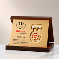 Médailles personnalisées en bois massif gravées avec impression UV, origine Zhejiang, récompenses commémoratives