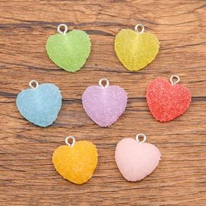 Dijes de Corazón de Resina P20, Dulces y Lindos, <span class=keywords><strong>para</strong></span> Manualidades, Joyería DIY, Venta al por Mayor, <span class=keywords><strong>para</strong></span> Niños - Product Image 1