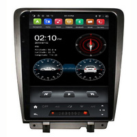 Tesla Android 9.0 PX6 Voiture Vidéo Radio Lecteur Dvd pour Mustang 2010-2013 12.1 Pouces Écran Tactile Dsp Voiture Audio Gps Navigation