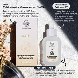 Suero Facial con Péptidos de NAD+ Fermentados y PDRN, Aumenta la Energía Celular, Suaviza las Líneas Finas, Antienvejecimiento, Repara y Elimina las Arrugas - Product Image 4