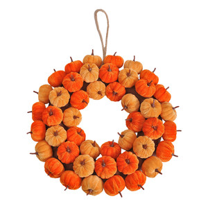 Ghirlanda Artigianale in Tessuto Imitazione Autunnale con <span class=keywords><strong>Fiori</strong></span> di Rosa, Stile Moderno, Decorazione per il Ringraziamento da Appendere - Product Image 5