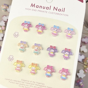 Nuovi accessori per unghie di natale con cartoni animati graziosi decorazioni per unghie 3D gatti Kuromi - Product Image 4