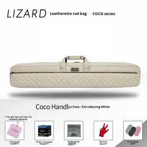 Estuche para Taco de Billar LIZARD Coco Ranger Series de Gran Capacidad, Ultrafibra, Cuero Vacuno, Diseño de 7 Orificios, para Deportes de Billar - Product Image 6