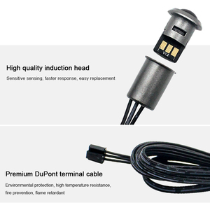 DC12-24V ไฟตู้เสื้อผ้า LED อเนกประสงค์พร้อมปลั๊กอินที่ถอดออกได้เซ็นเซอร์การเคลื่อนไหว PIR ขนาดเล็กอุปนัยของร่างกายมนุษย์สวิตช์ - Product Image 5