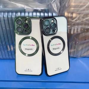 เคสโทรศัพท์ TPU ระบบแม่เหล็กชาร์จแบบไร้สายสำหรับ <span class=keywords><strong>iPhone</strong></span> 16 15 14 13 <span class=keywords><strong>11</strong></span> PRO MAX ทำ<span class=keywords><strong>จาก</strong></span>วัสดุ PC - Product Image 4