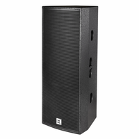 Enceinte audio professionnelle PA à deux voies à gamme complète active double 15'' CVR, enceinte audio professionnelle en bois