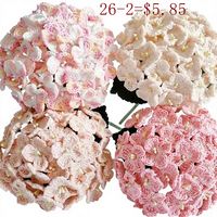 Karangan Bunga Hydrangea 20 Kelopak Rajutan Tangan OEM dari Wol, Dapat Dicuci, untuk Lamaran Pernikahan, Upacara, Pesta Ulang Tahun Kekasih, Natal