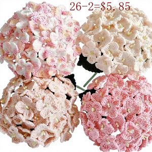 Ramos de Hortensias de 20 Pétalos Tejidos a Mano con <span class=keywords><strong>Lana</strong></span>, Lavables, para Bodas, Propuestas de Matrimonio, Cumpleaños, Navidad - Product Image 1