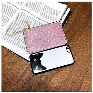 Gritt sparkling diamond coin purse square earphone <b>bag</b>, European and American style coin organizer, credit card holder <b>evening</b> - Product Image 4