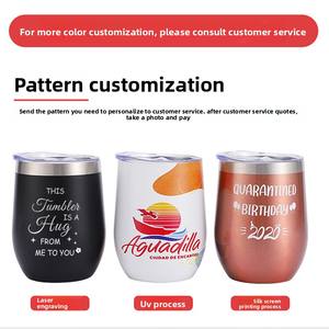 Nuevo Diseño, Termo de Acero Inoxidable 304 con Impresión UV y Logotipo Grabado con Láser, Taza Térmica <span class=keywords><strong>para</strong></span> <span class=keywords><strong>Vino</strong></span>, Café, Cerveza, Regalos <span class=keywords><strong>para</strong></span> Fiestas - Product Image 2