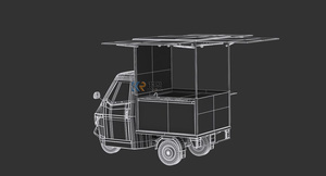 Tricycle électrique Ape approuvé CE, camion <span class=keywords><strong>de</strong></span> nourriture, chariot mobile <span class=keywords><strong>de</strong></span> vente <span class=keywords><strong>de</strong></span> hot-dogs en plein air - Product Image 6