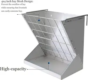 מזין חציר לתליית סוס מתכת לסוסים עבור עיזים בעלי מזון כבשים בעלי חיים כבדים וחציר