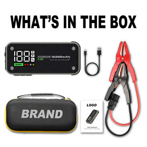 2025 20000 мАч портативный автомобильный аккумулятор кабель Интеллектуальный зажим многофункциональный 10 л пусковое устройство 3000A для мотоцикла удобный 10L мощность - Product Image 3