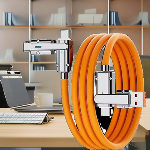 Nuevo Cable <span class=keywords><strong>de</strong></span> Carga USB Tipo-C para iPhone 15 16 17 Pro Max y Samsung 4A, Cable <span class=keywords><strong>de</strong></span> Carga Rápida <span class=keywords><strong>de</strong></span> Silicona con Revestimiento <span class=keywords><strong>de</strong></span> PVC Trenzado - Product Image 3