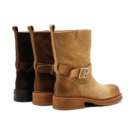 Bottes mi-mollet polyvalentes pour femmes, imperméables, respirantes, légères, avec semelle extérieure en caoutchouc