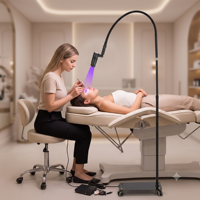 Bewegliche UV-Wimpernlampe Stehlampe für Wimpernverlängerungen 0,5s Schnellhärtende UV-LED-Wimpernlampe Weißes Licht Höhenverstellbar